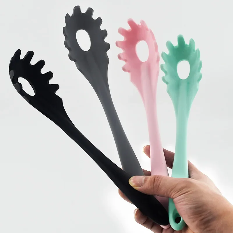 Large Silicone Pasta Spoon Noodle Spoon Food Grade Heat Resistant Pasta Grab Kitchen Cooking Tool Tableware silicone pasta spoon