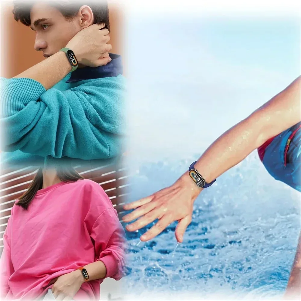 Waterproof Silicone Sport Watchbands - Universal Replacement Strap for Smart Fitness Trackers