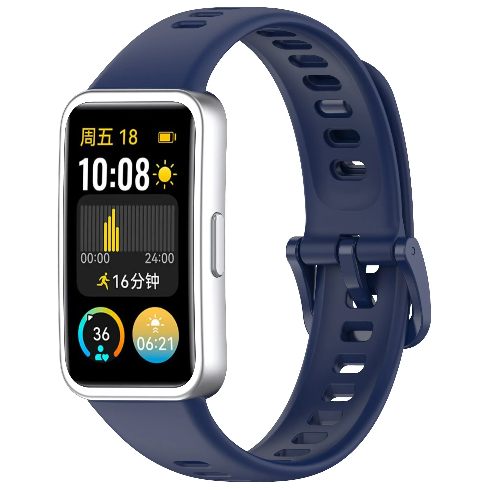 2-in-1 Silicone Strap Band with 3-Pack Anti-Scratch HD Screen Protectors