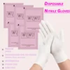 WUWUVISTA 30pair Individually Packaged Disposable Nitrile Gloves New Food Grade TPE Latex Gloves Non-Slip Gloves Wax Accessories 1