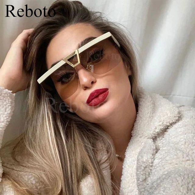 2023 New Arrival Square Rimless Designer Fashion Women Ladies Sunglasses -  China Sunglass Displays and Square Sunglasses price