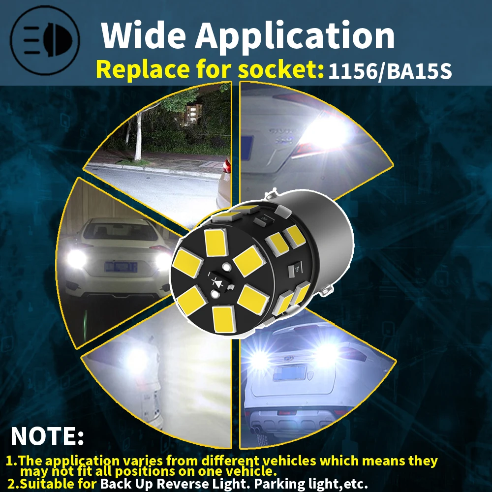 Aglint1156 P21w Led Bulb 382 Ba15s 33smd 12v 24v Replacement | Desertcart