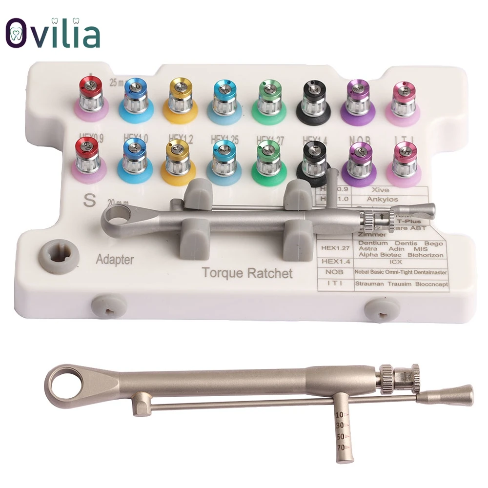 京セラインプラントセット 16 個歯科インプラントスクリュードライバーカラフルなト