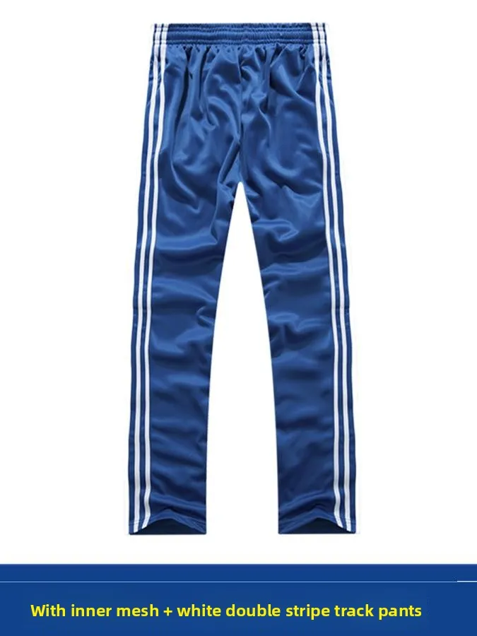 Blue White School Uniform Set with Zipper And  Performance Outfit for College Students Class Uniform DIY Polyester Casu... - 3