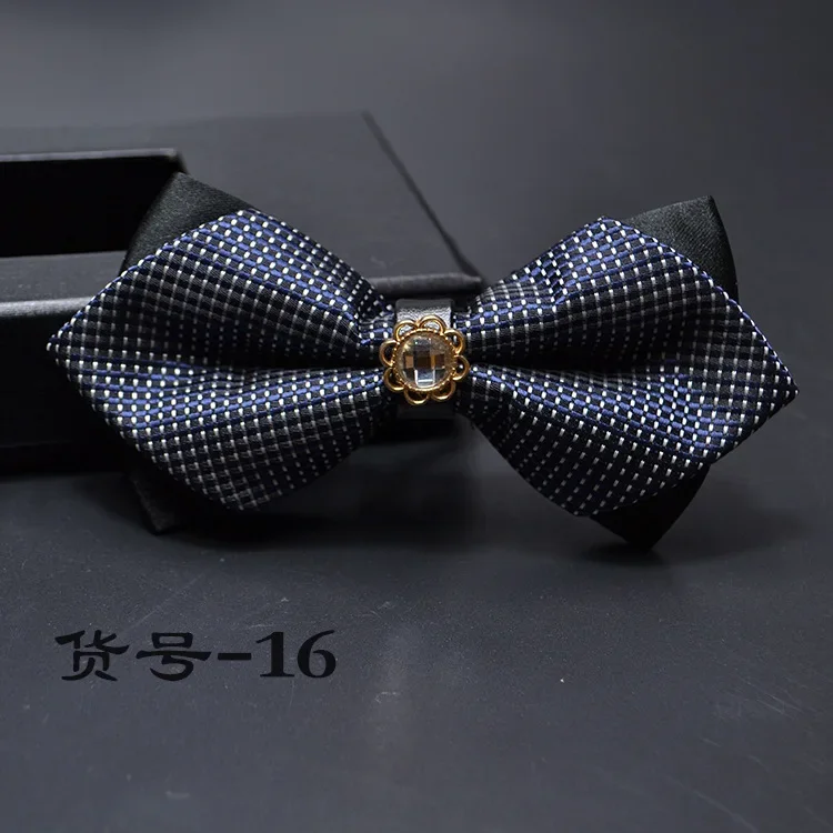 Sharp Angle Alloy Bow Tie Wholesale British Fashion Wedding Groom Bow Tie Bow Tie