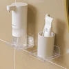 1/2pcs Wall Shelves Acrylic Storage Rack Small Clear Shelf Display Ledges Adhesive Hanging Shelves For Surveillance Camera 4