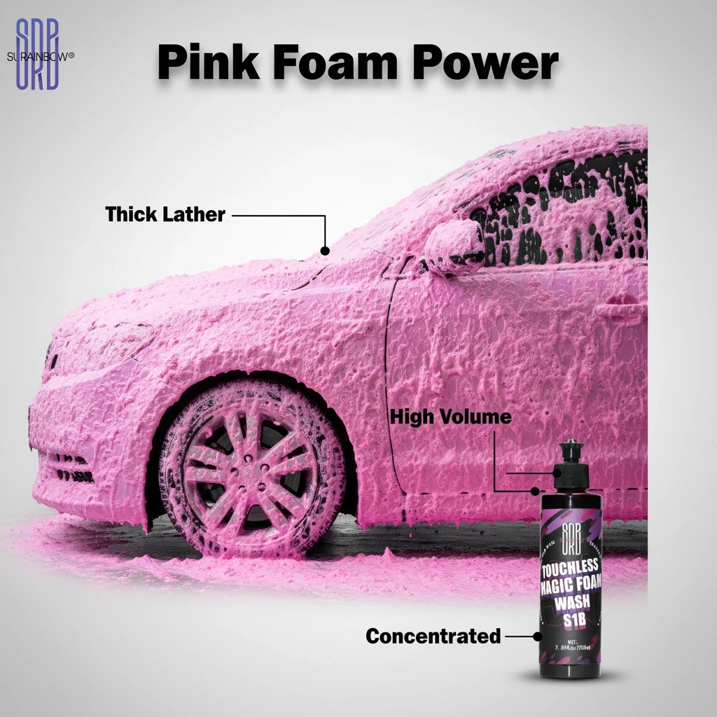 SURAINBOW Foaming Bodywash Car Wash Soap Car Wash Deep Cleaning Concentrated Formula 200ml