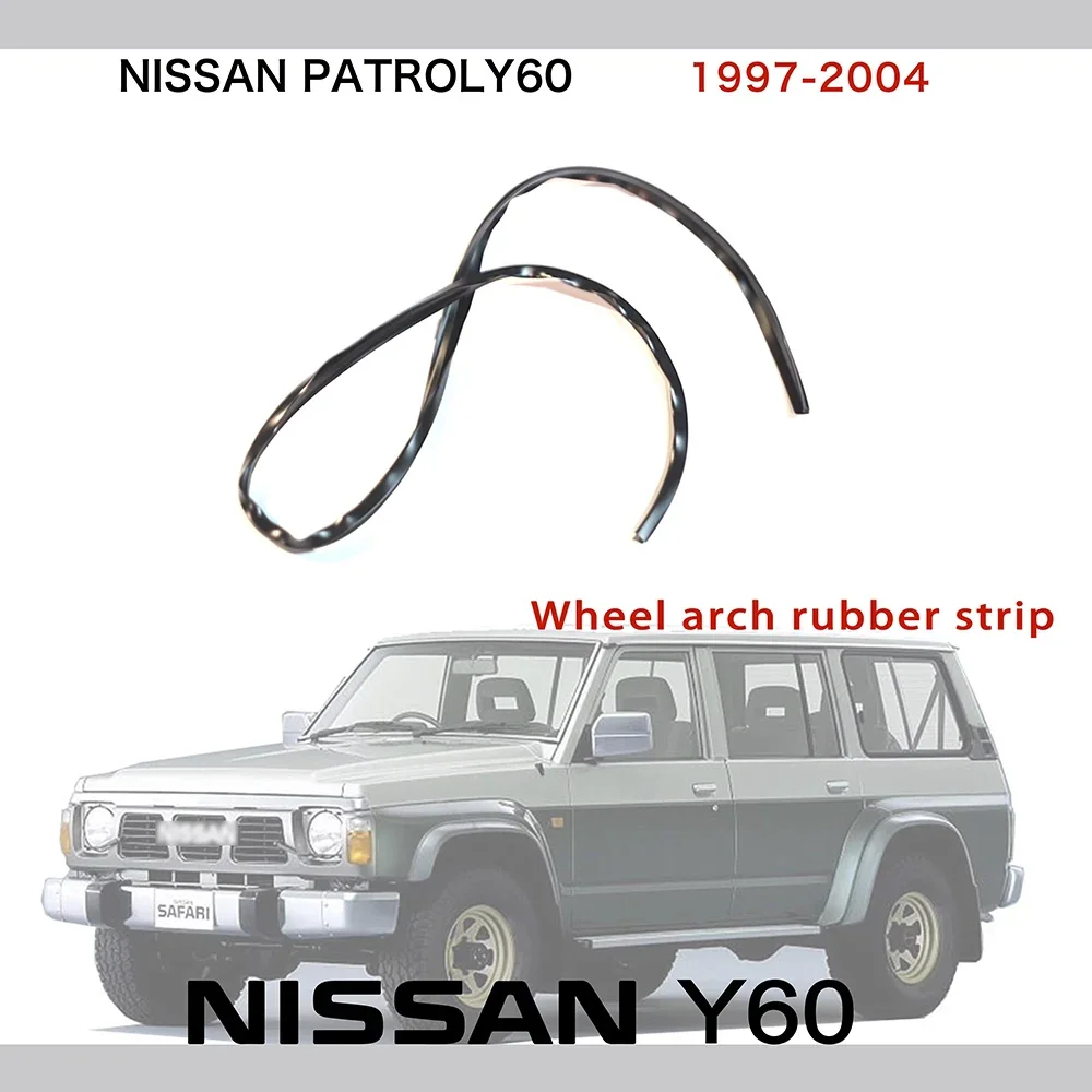 Guarnizione Svasata Parafango Per Nissan Patrol Y60 1997-2004 Protezione Guarnizione Parafango Striscia Di Gomma Patrol Y60 Accessori