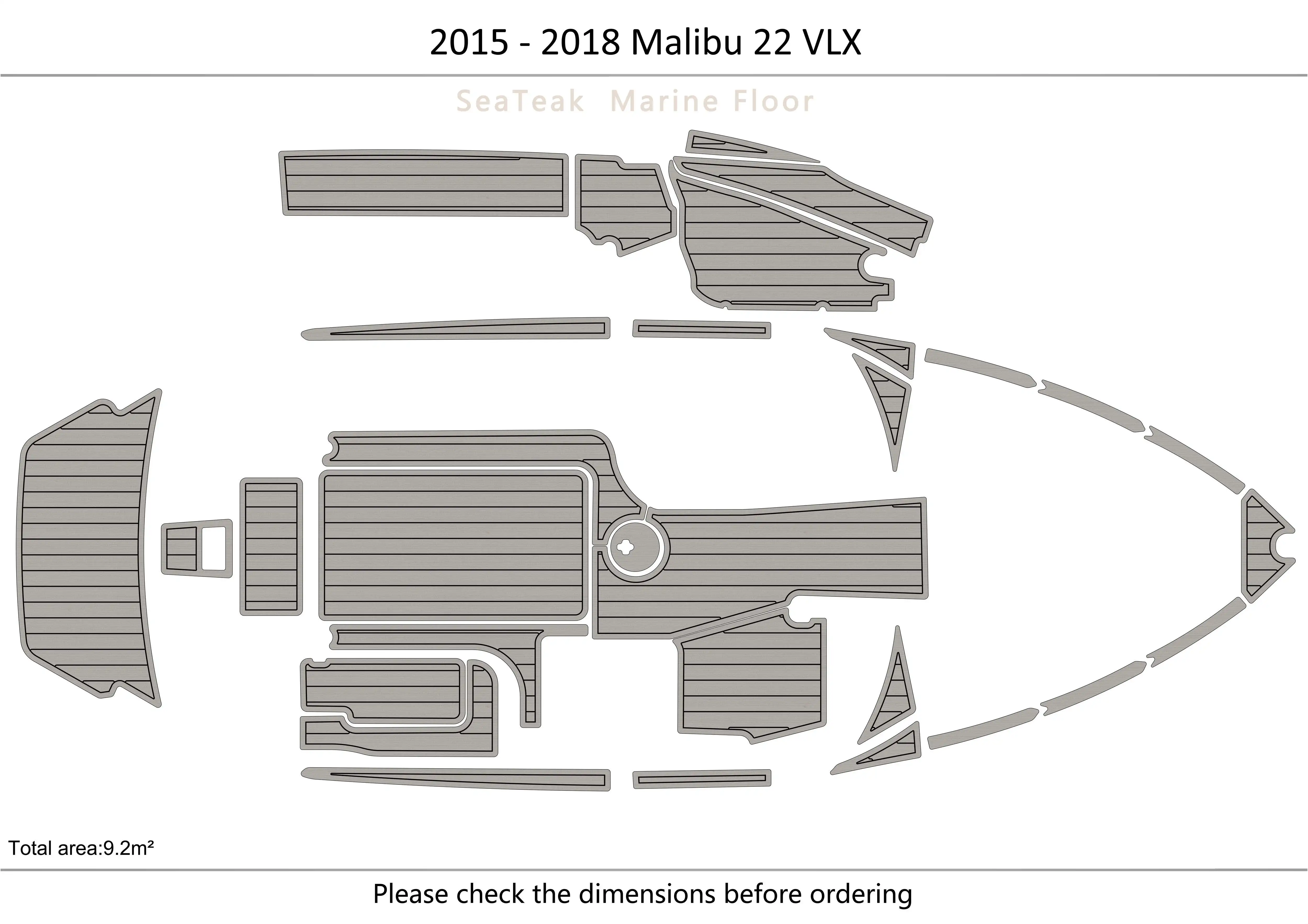 

2015 - 2018 Malibu 22 VLX кабина, плавательная платформа 1/4 дюйма 6 мм EVA, искусственный ковер, для водных лыж, яхты, рыбалки, лодки, нескользящий напольный коврик