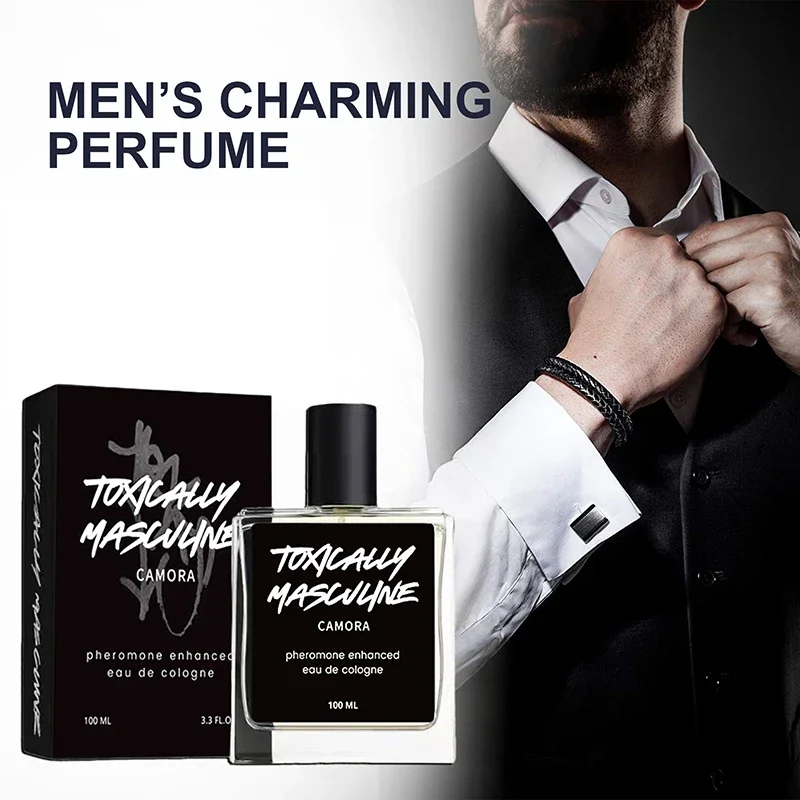 Eau de Cologne arricchita con feromoni, affascinante spray profumato da uomo, fragranza a base di pepe nero, lavanda, vetiver, muschio di quercia e legno di cedro._voghion.com