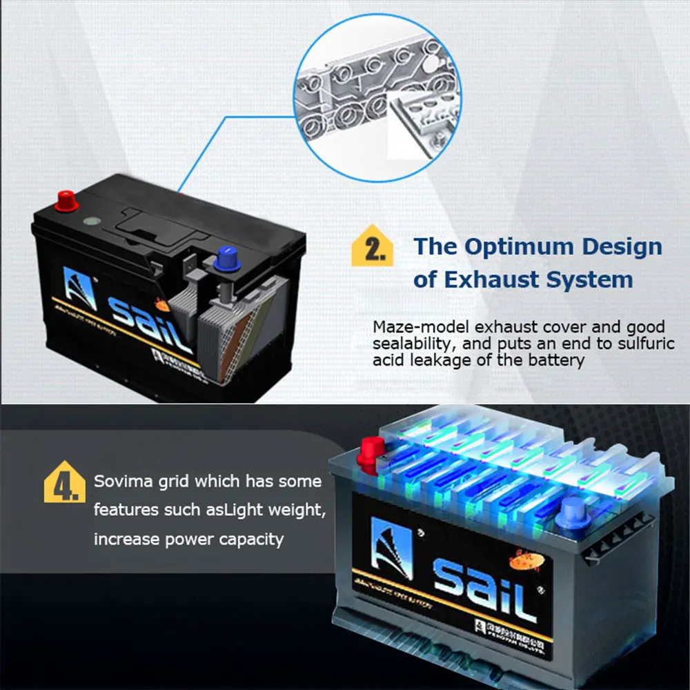 Sail AGM battery 12v 70Ah cycle battery starting for car Audi benz bmw  battery vehicle battery for Volkswagen AG Car - AliExpress