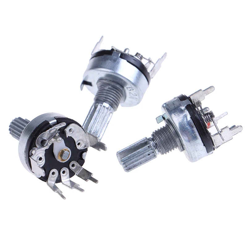 RV17 Potentiometer Handle 5Pin B1K 2K 5K 10K 20 50K 5Pcs vertical potentiometer