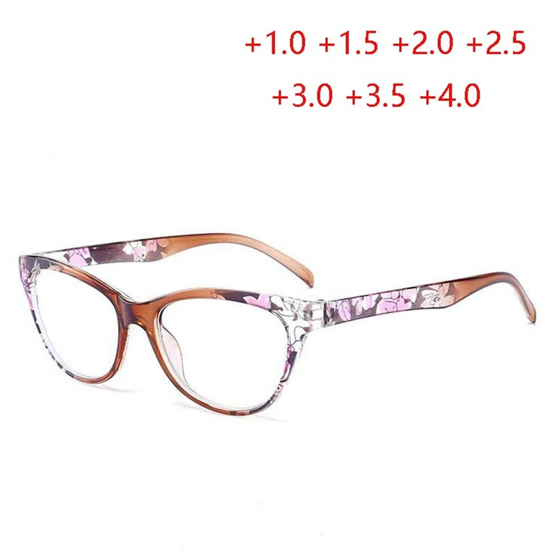 Power + 1,0 + 1,5 + 2,0 Bis + 4,0 Cat Eye Hyperopie Brille Magnifie Retro Tee/Rot/blau Rahmen Brillen Für Ältere
