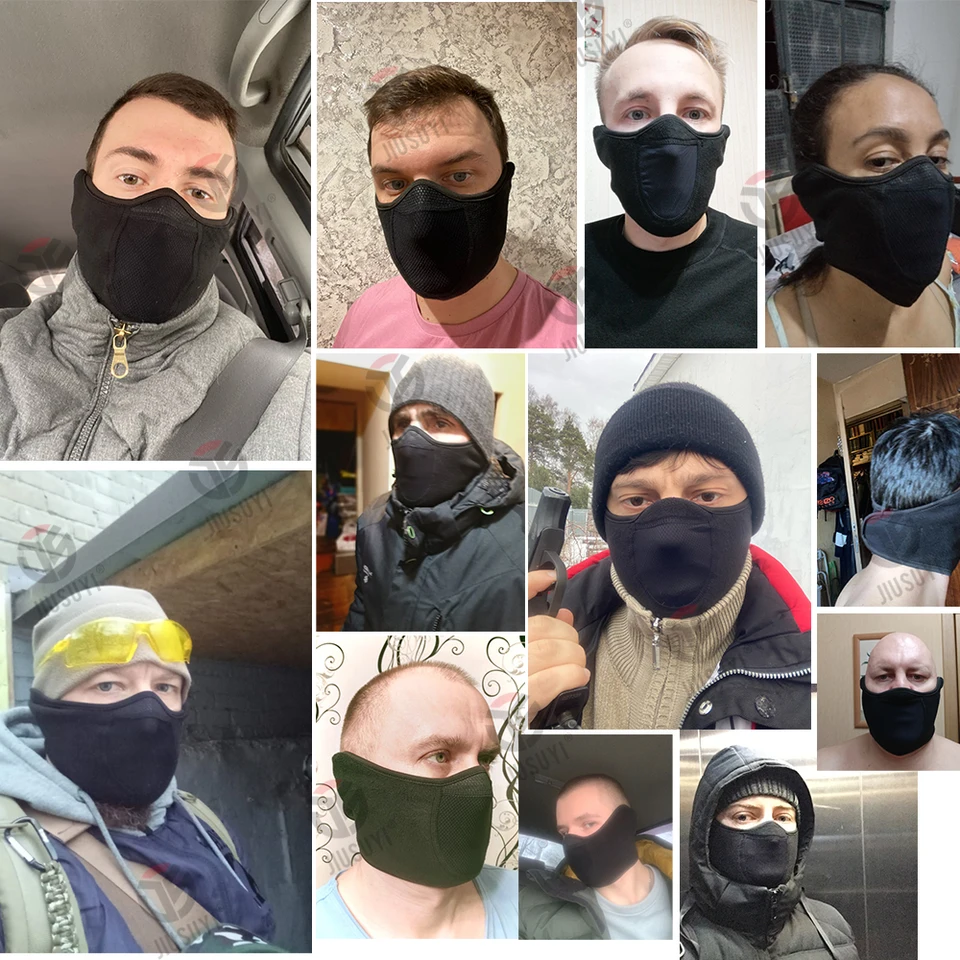 West Biking Passamontagna nero – Antivento traspirante – Calda maschera da sci per moto, passamontagna per ciclismo, Balaclava invernale, maschera, per uomo e donna, Nero