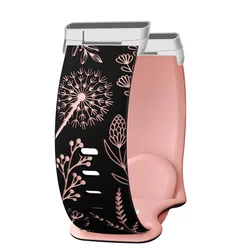 Two - Tone Soft Silicone Strap for Women - Premium Replacement Watch Band (Black Pink - S)