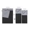 Double Sleeping Bag Warm Camping Sleep Bag 2 Person with Carry Pouch Portable Waterproof Backpacking Quilt for Indoor Travel 6