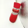 4PCS Cute Waterproof Winter Dog Shoes Warm Anti-Slip Dog Snow Shoes Soft Sole Adjustable Dog Foot Covers for Small Dog Chihuahua 2