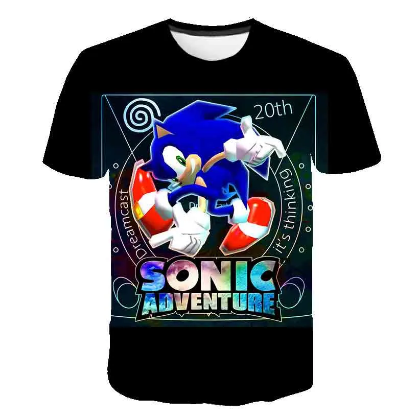 couple t shirt 3D printe anime super sonic kid's T- Tshirt New loose casual majestic summer fashion shirt Harajuku oversized t shirt 4-14T T-Shirts discount