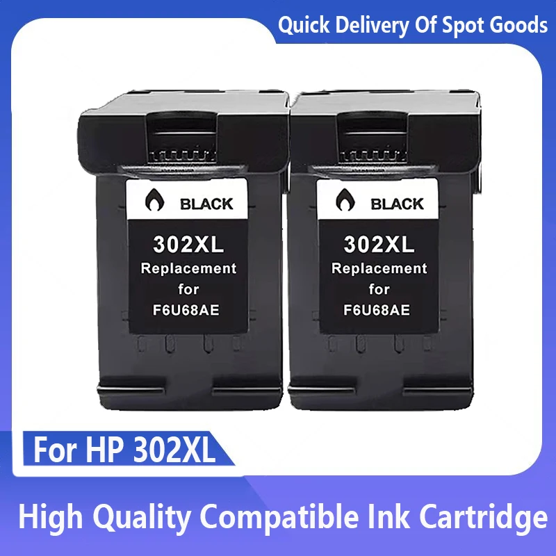 Cartuccia D'Inchiostro 302Xl Compatibile Per Stampante Hp 302 Xl Deskjet 1110 1111 1112 Envy 4520 4521 4522 4523 4524 4526 4526 4527 4528