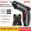 47 PCS 3.6V Electric Screwdriver Set 1800mAh Battery Powered Portable Cordless Electric Screwdriver Household Maintenance Power