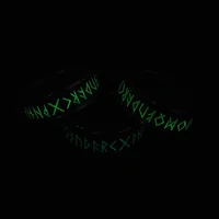 8mm Men's Titanium Stainless Steel Spinner Ring Norse Symbol Luminous Glow Nordic Viking Rune Band 2