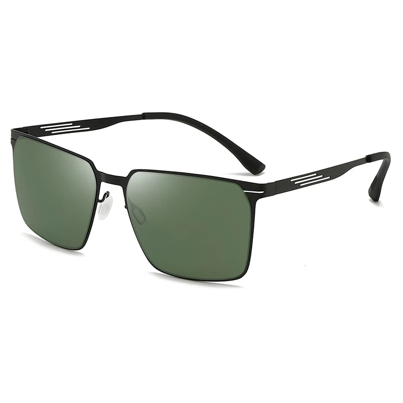 Square Frame Men's Metal Sunglasses 5133 Fashion Driving Uv Proof Hd Sunglasses