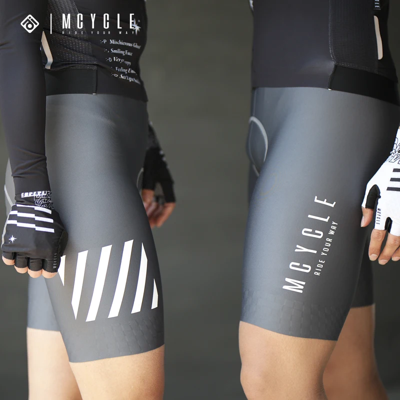 MCYCLE MK077 Men's Seamless Cycling Bib Shorts Professional Breathable Pad