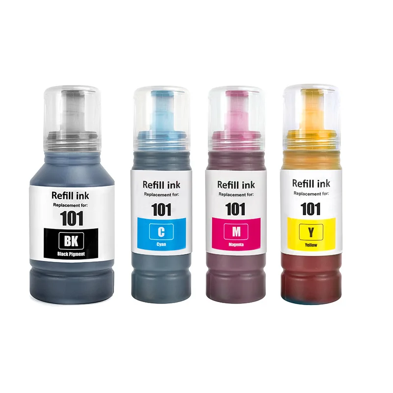 1Set 101 Premium Ricarica Di Inchiostro Per Epson 101 Ecotank L6260 L6270 L6276 L6290 L14150 Stampante