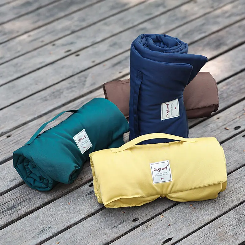 Portable Pet Mat Foldable Pet Supplies Waterproof Dog Beds for with Storage Carry Bag Easy To Clean Kennel Outdoor Camping