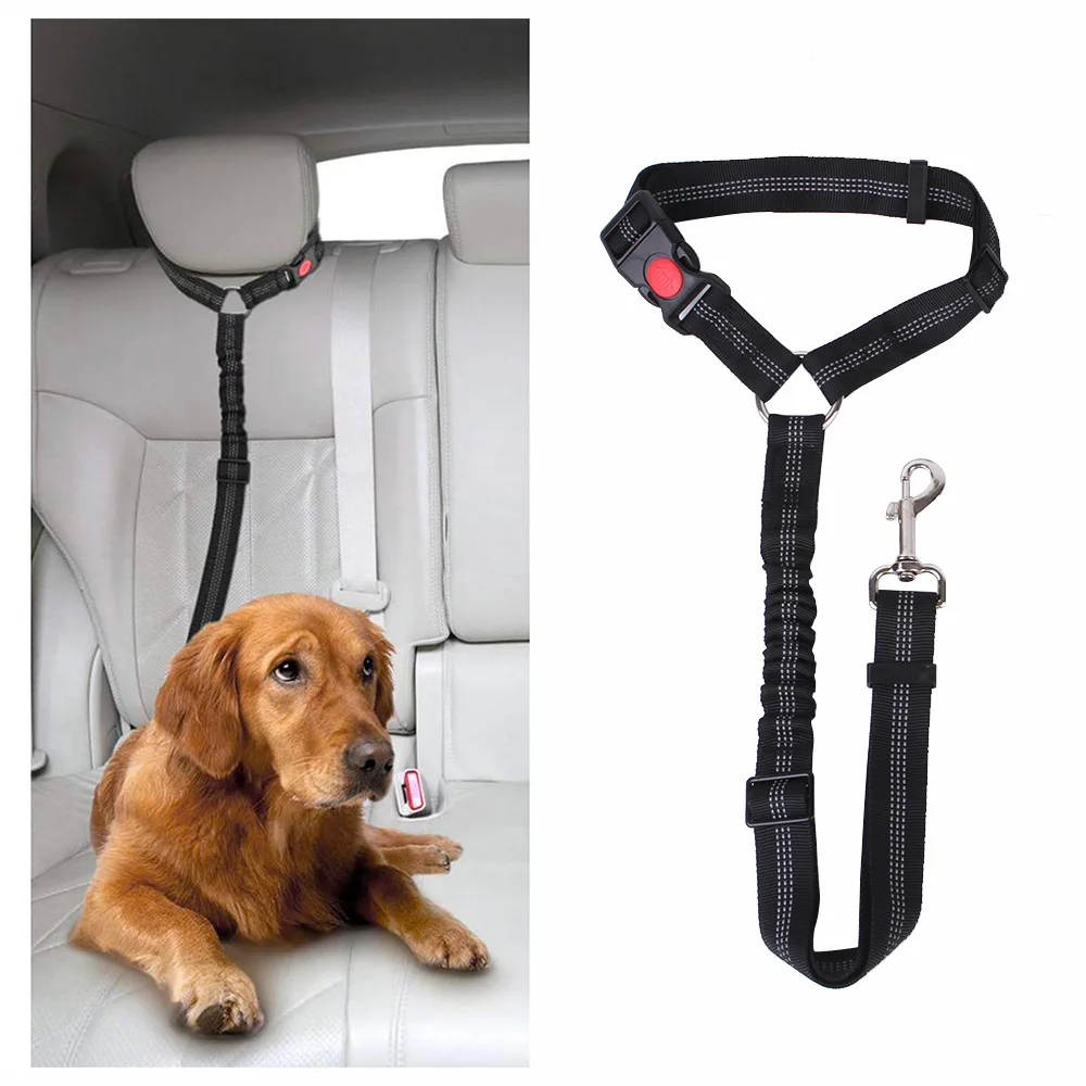 Dog-Car-Seat-Belt-Pet-Supplies-Car-Seat-Belt-Dog-Leash-Cushion-Elastic ...