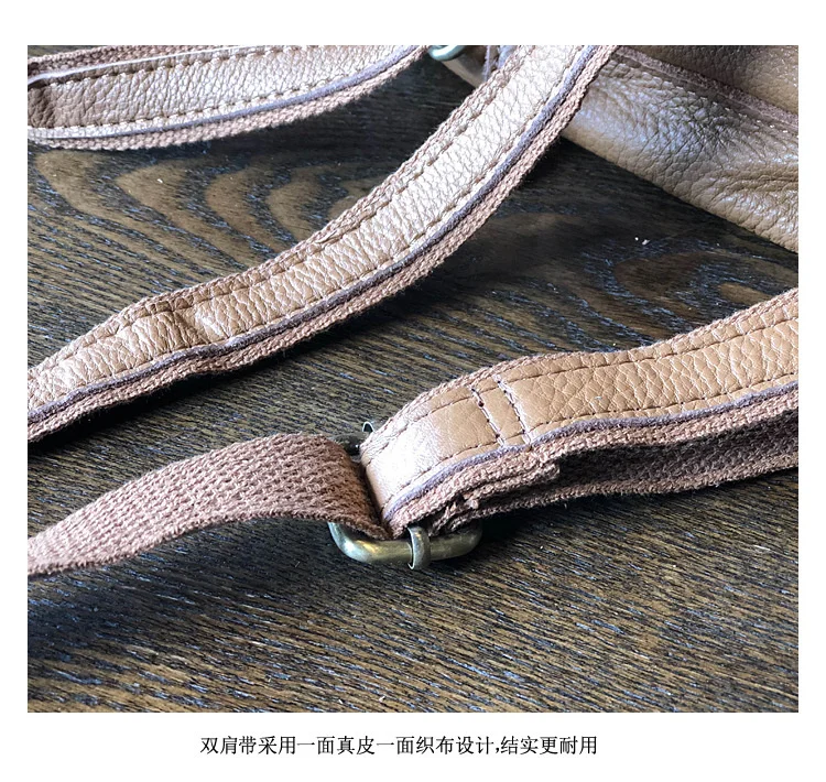 Natural Real Cowhide Women Backpack Vintage Genuine Leather Simple Small Bagpack Travel Soft Mini Cute Bookbags For Girls