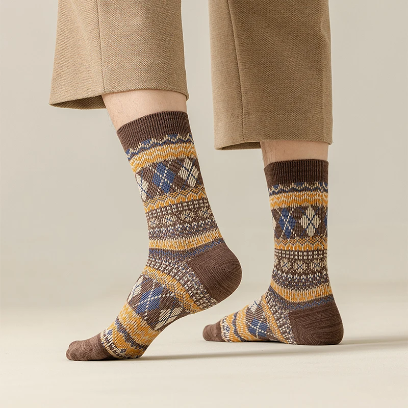 Men's Dress Socks,Cotton Crew Socks,Breathable and sweat-absorbing ,Funky Colorful Pattern Crew Socks 2 Men's Dress Socks,Cotton Crew Socks,Breathable and sweat-absorbing ,Funky Colorful Pattern Crew Socks 2