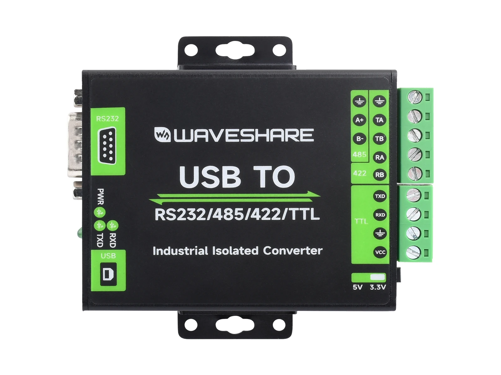 

Конвертер интерфейса FT232RNL USB-RS232/485/TTL, промышленная изоляция, Совместимость с несколькими устройствами