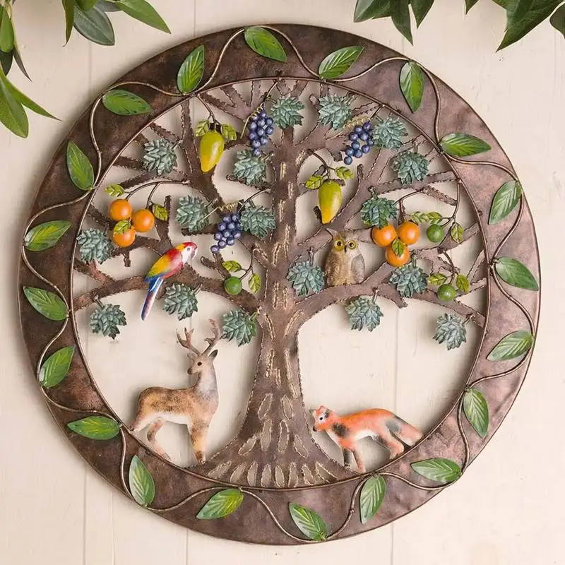 

Eden Metal Tree Wall Art Decoration Creative and Meaningful Family Roots Ornament Wall Art Plaque for Dining Room Living Room