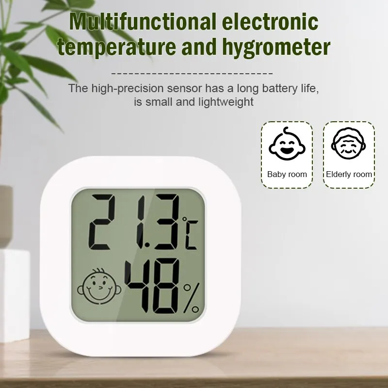 Temperature Humidity Sensor Mini Hygrometer Home Electronic Intelligent Thermometer Bedroom Body Temperature Sensor Baby Room Air Humidity Meter Home
