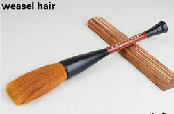 Hopper - Shaped Premium Weasel and Bear Hair Calligraphy Brush Pen for Painting and Script Writing (Weasel hair)