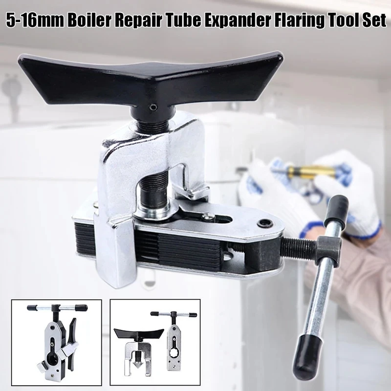 Variabler Durchmesser 5–16 mm, Kesselreparatur, Universal-Rohr-Expander, Bördelwerkzeug, Klimaanlage, Kupferrohr, Kühl-Expander