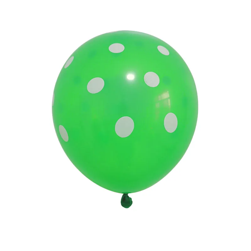 thumbnail image 1 of 12 globos de látex de 12 pulgadas con lunares rojos, negros, azules y verdes, decoración para fiestas de cumpleaños de mariquitas, suministros para fiestas de baby shower para niñas, 1 of 5