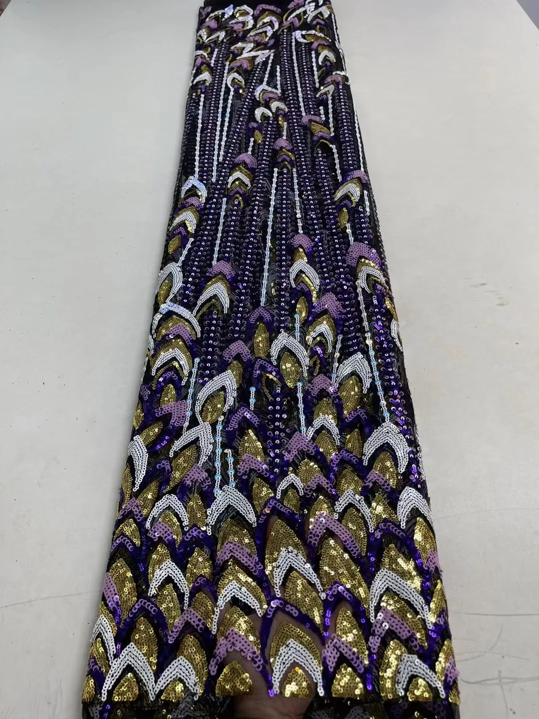 

Hot Sale French Gorgeous Sequins Tulle Mesh Lace Fabric Latest Stylish Nigerian Women Wedding Party Dress Sewing Crafts Material