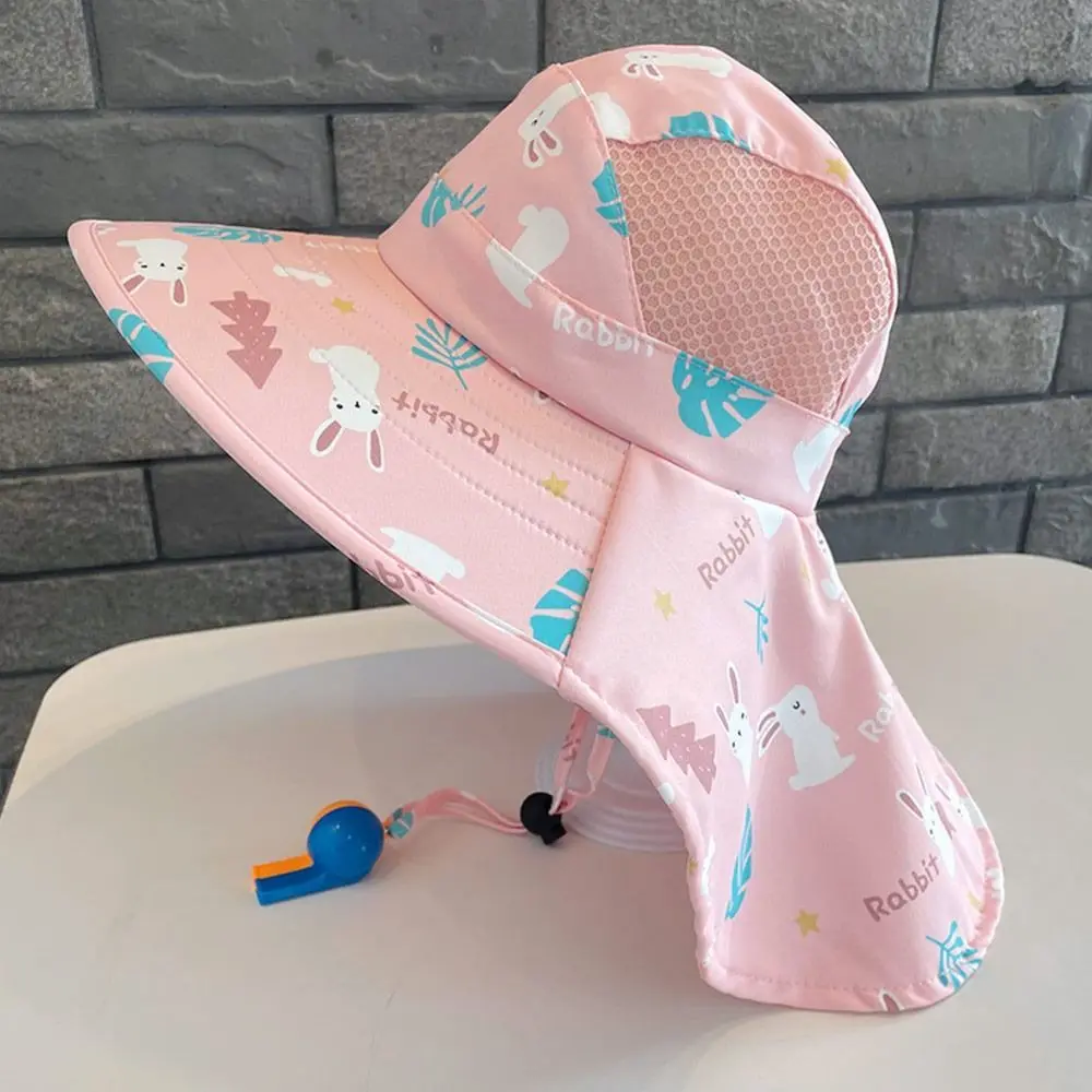 Polyester Kids Bucket Hat UV Protection Beach Cap