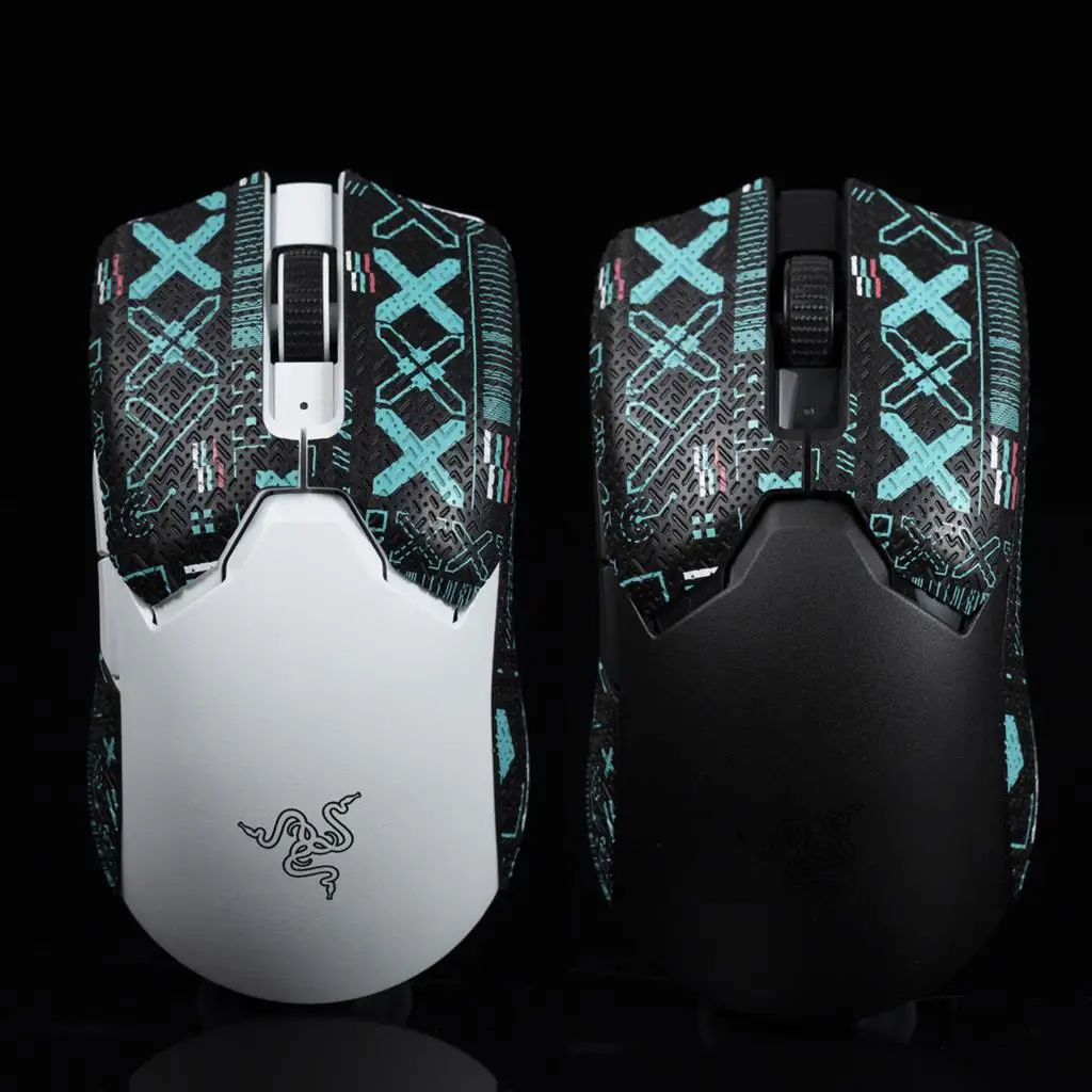 Btl-mouse Grip Tape Skate Antiderrapante Pele de Lagarto Chupar Suor para Razer Viper v2 Pro Faça Você Mesmo sem Fio Adesivo Artesanal - Imagem 6