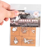 DIY Model Making Weathering Airbrush Stencils Tools Spray Paper for 1/35 1/48 1/72 Scale Modification Kit Accessories 1pc 2