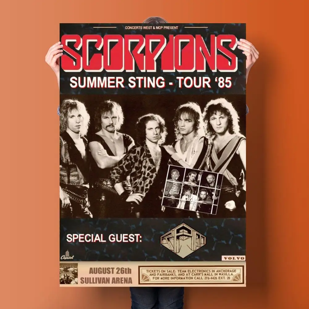 Scorpions Band Canvas Art Poster and Wall Art Picture Print Modern