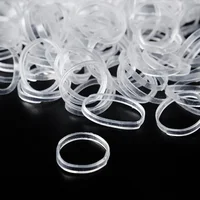 Clear Ponytail Ropes Rubber Bands Holder Elastic for Women Girls Bind Tie Holder Hair Accessories Hair Styling Tools 4