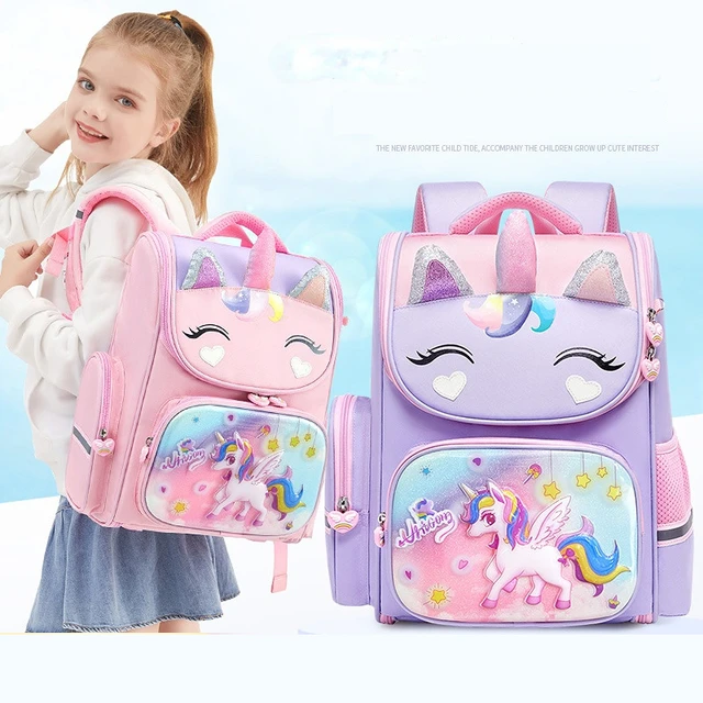 Nuovo zaino unicorno per ragazze cartone animato rosa principessa borse da  scuola bambini cartelle scuola materna Bookbag Mochila Infantil Escolar -  AliExpress