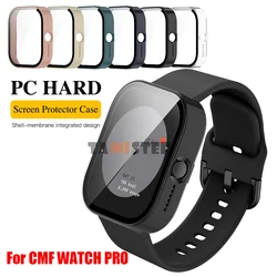 For CMF Watch Pro Case Bumper Protective Cover Shell + Tempered Glass Screen Protector For CMF by Nothing Watch Pro Accessories