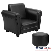 Kids Armchair Sofa with Ottoman Comfortable Toddler Furniture Space Saving Indoor Chair Perfect Gift Birthdays 1