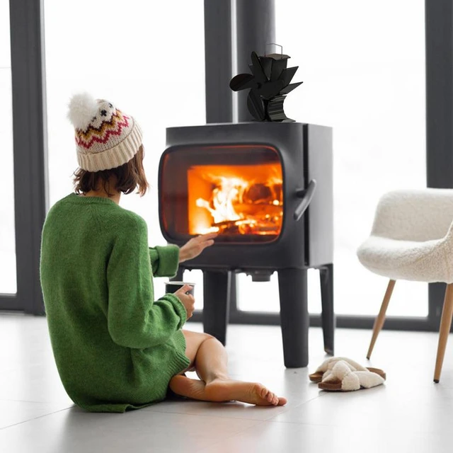 Heat Powered Stove Fan Stove Top Fan With Designed Silent Operation  Thermoelectric Fans For Wood Burning Stove/Pellet/Log Burner - AliExpress