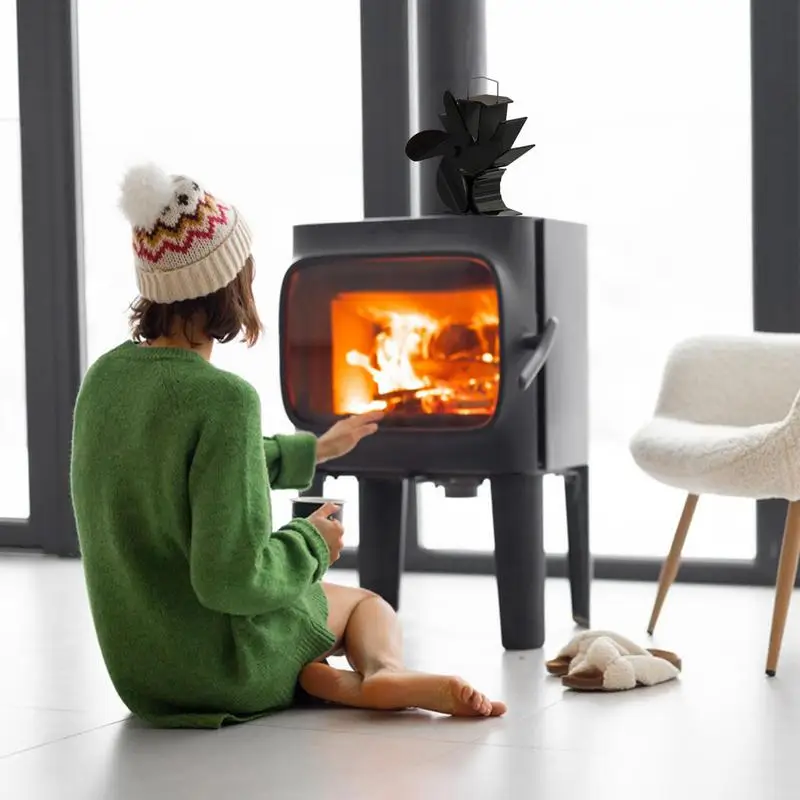 Heat Powered Stove Fan Stove Top Fan With Designed Silent Operation  Thermoelectric Fans For Wood Burning Stove/Pellet/Log Burner - AliExpress