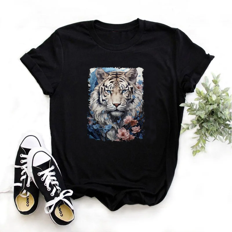 Flower Beast lion printing clothes patches stripes jeans DIY Sewing Decoration patch